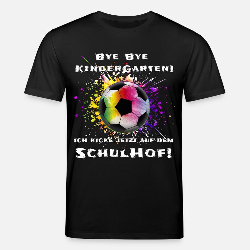 Fußball Schulanfang Geschenk - Stanley/Stella Unisex Bio-T-Shirt CREATOR  - Schwarz
