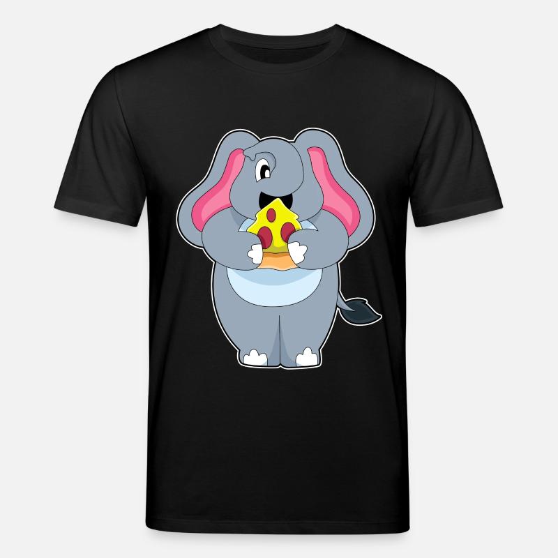 Pizza éléphant - T-shirt bio CREATOR Stanley/Stella Unisexe - noir
