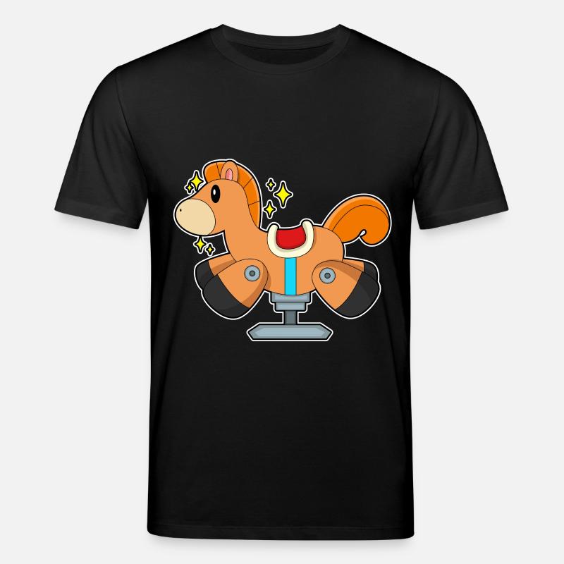 Schaukelpferd - Stanley/Stella Unisex Bio-T-Shirt CREATOR - Schwarz