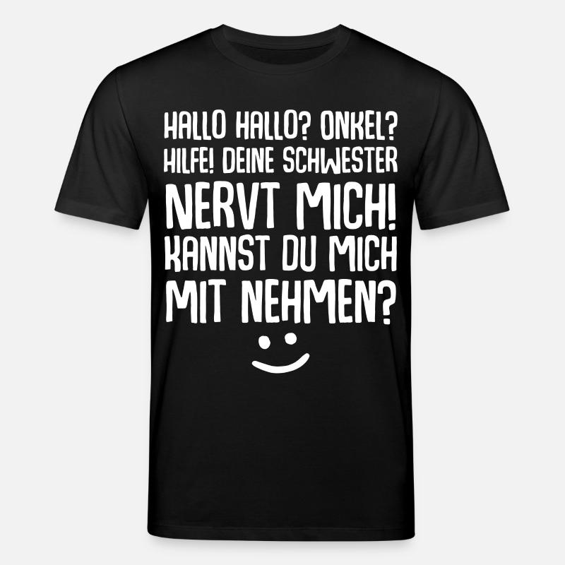Onkel Nichte Neffe - Stanley/Stella Unisex Bio-T-Shirt CREATOR  - Schwarz