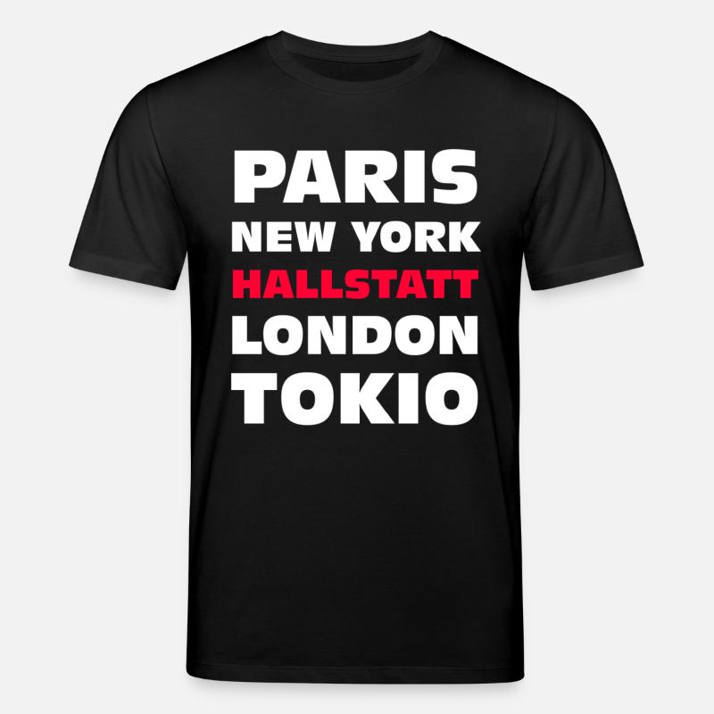 Hallstatt Austria See & Berge - Stanley/Stella Unisex Bio-T-Shirt CREATOR  - Schwarz