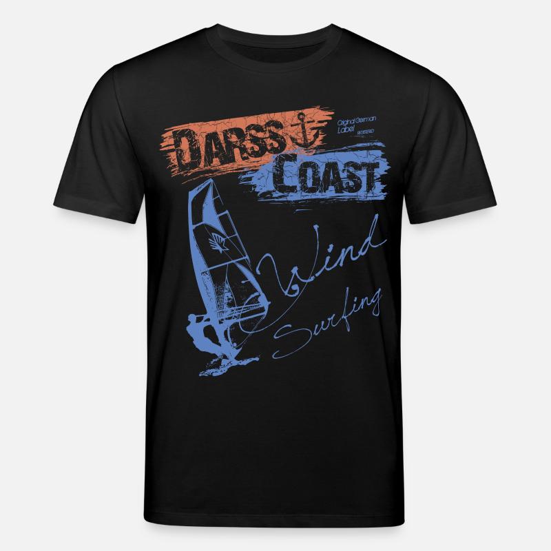 DarssCoast WINDSURFING - SURFER WINDSURFER - Stanley/Stella Unisex Bio-T-Shirt CREATOR  - Schwarz