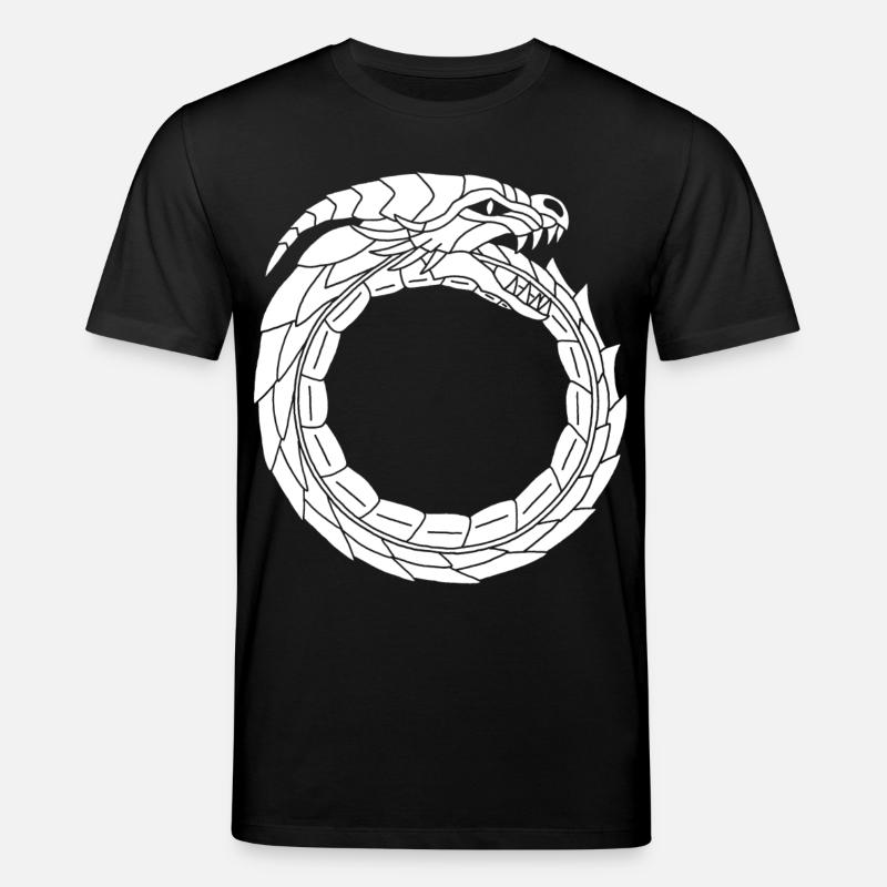 Dragon blanc dévoreur - T-shirt bio CREATOR Stanley/Stella Unisexe - noir