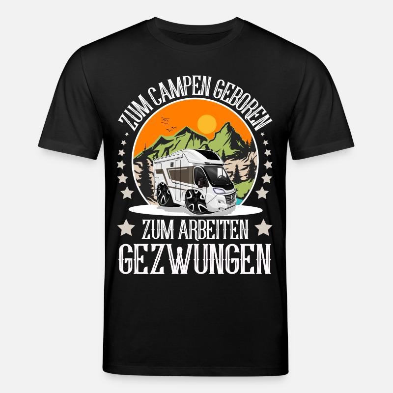 Camping Camper Campen - Stanley/Stella Unisex Bio-T-Shirt CREATOR  - Schwarz