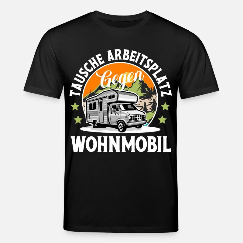 Camping Camper Campen - Stanley/Stella Unisex Bio-T-Shirt CREATOR  - Schwarz