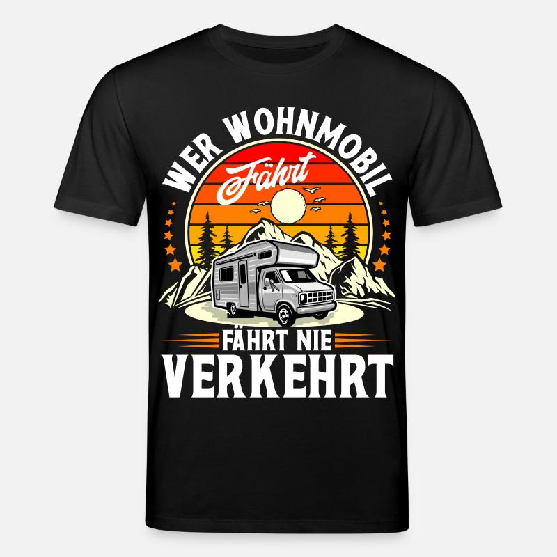 Camping Camper Campen - Stanley/Stella Unisex Bio-T-Shirt CREATOR  - Schwarz