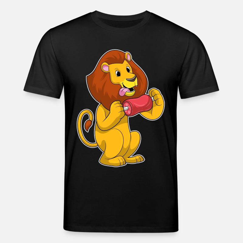 Löwe mit Fleisch - Stanley/Stella Unisex Bio-T-Shirt CREATOR - Schwarz