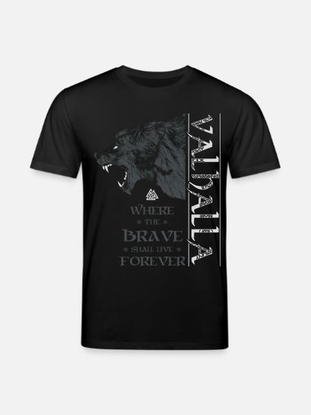 Valhalla Viking Grizzly Bjørn Wotan Knude Nordisk - Stanley/Stella CREATOR økologisk unisex-T-shirt - sort