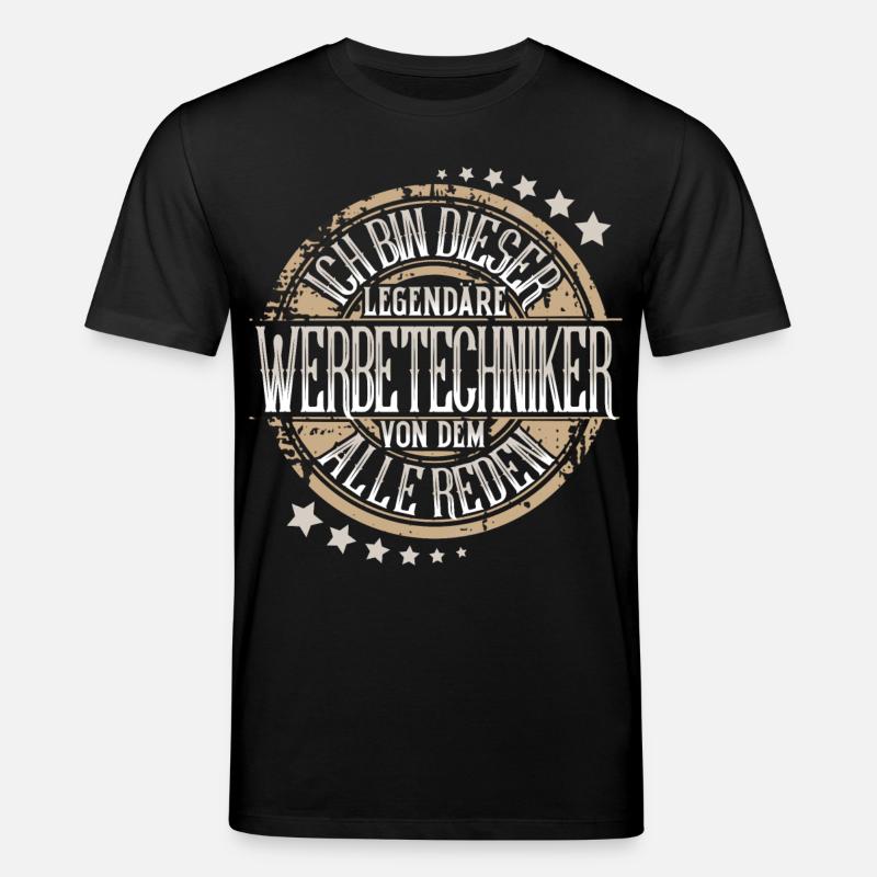 Werbetechniker - Stanley/Stella Unisex Bio-T-Shirt CREATOR - Schwarz