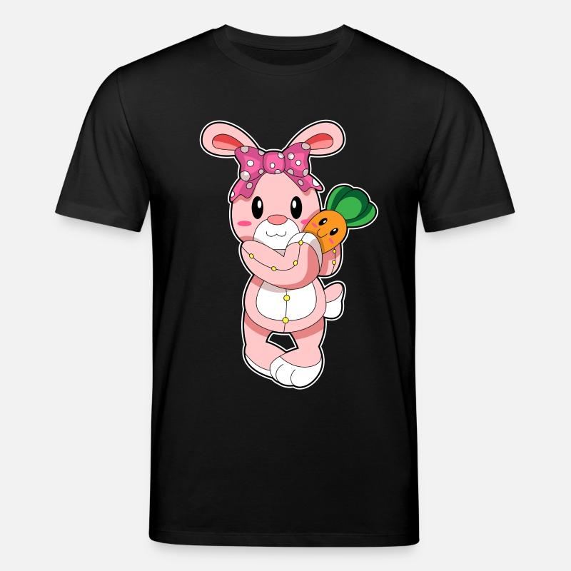 Hase als Spielzeug - Stanley/Stella Unisex Bio-T-Shirt CREATOR - Schwarz
