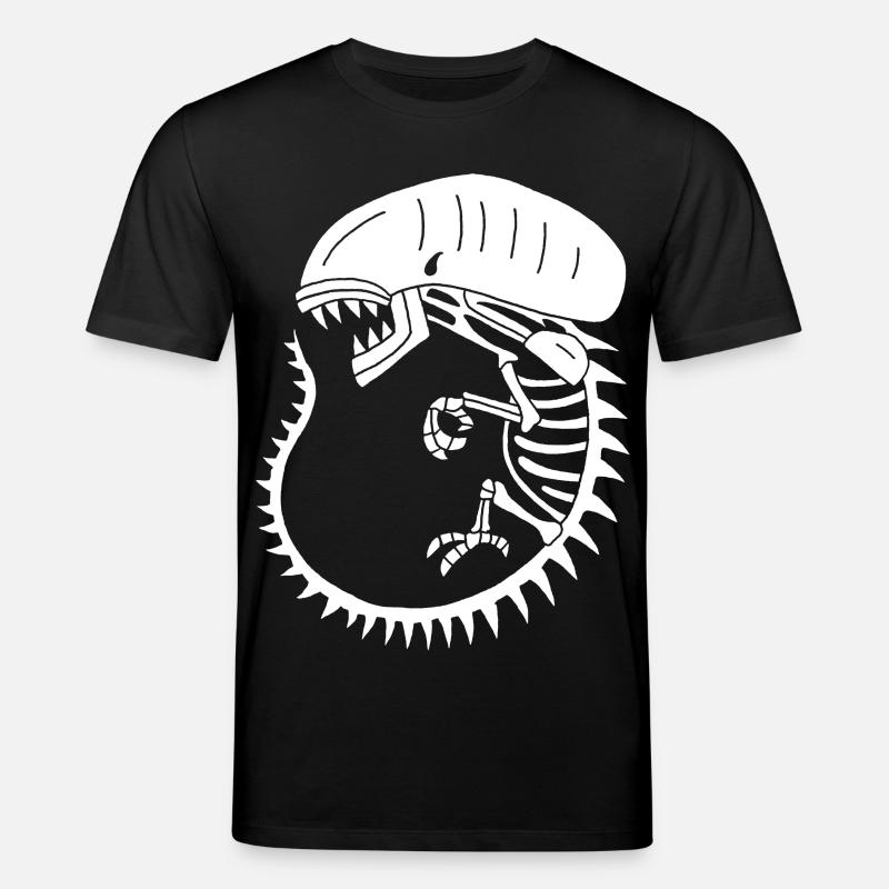 Squelette de monstre extraterrestre blanc - T-shirt bio CREATOR Stanley/Stella Unisexe - noir