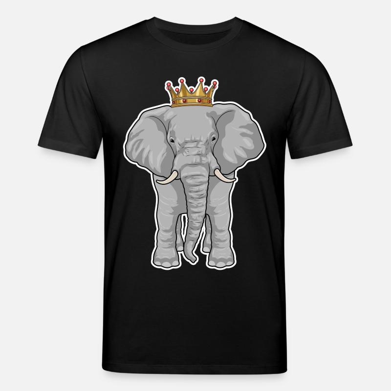 Elefant Krone - Stanley/Stella Unisex Bio-T-Shirt CREATOR  - Schwarz