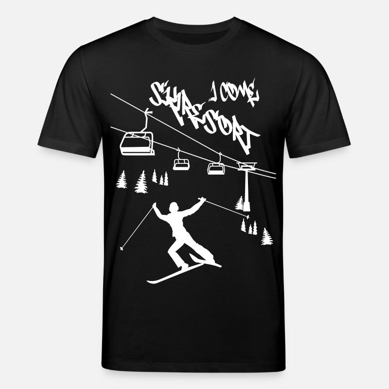 Station de ski Je viens ! - T-shirt bio CREATOR Stanley/Stella Unisexe - noir