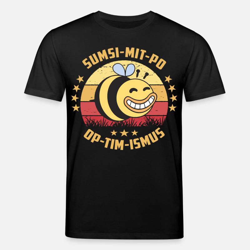 Optimismus oder Sumsi mit Po - Stanley/Stella Unisex Bio-T-Shirt CREATOR - Schwarz