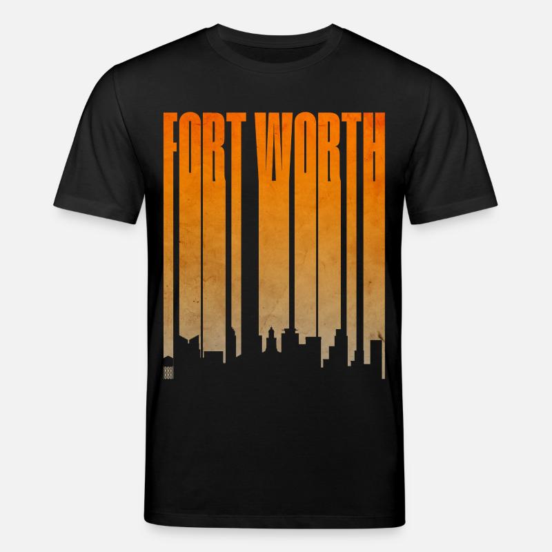 Fort Worth Skyline Gradient - Stanley/Stella Unisex Bio-T-Shirt CREATOR  - Schwarz
