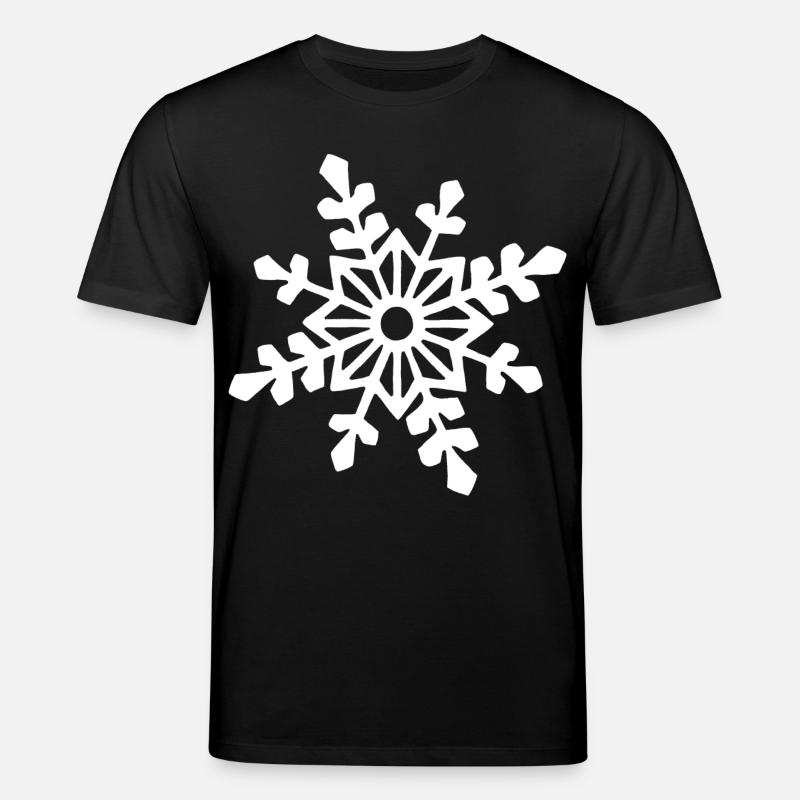 Flocon de neige blanc - T-shirt bio CREATOR Stanley/Stella Unisexe - noir