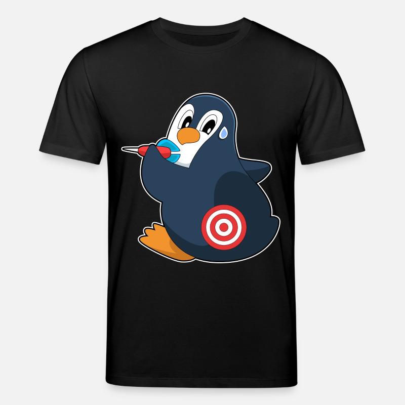 Penguin Dart Dart Dartboard - T-shirt bio CREATOR Stanley/Stella Unisexe - noir