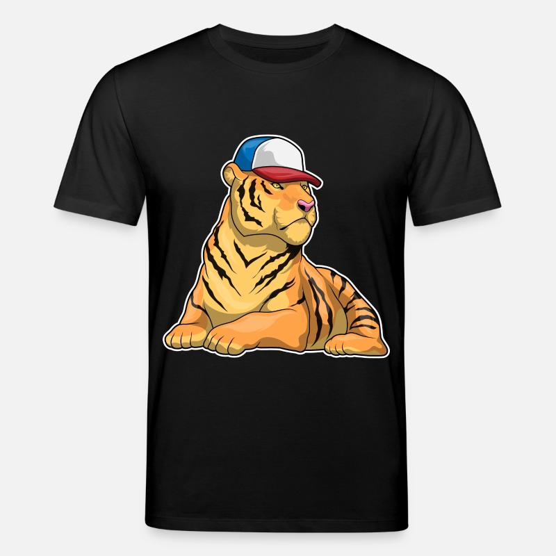 Tiger Cap - Stanley/Stella Unisex Bio-T-Shirt CREATOR  - Schwarz