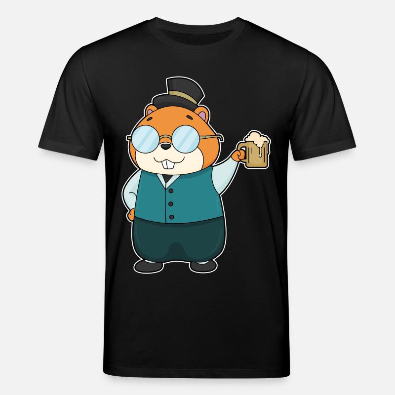 Hamster Bier - Stanley/Stella Unisex Bio-T-Shirt CREATOR - Schwarz