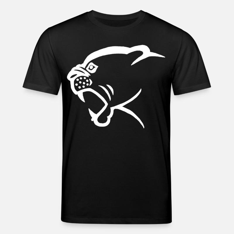 Tête de panthère blanche - T-shirt bio CREATOR Stanley/Stella Unisexe - noir