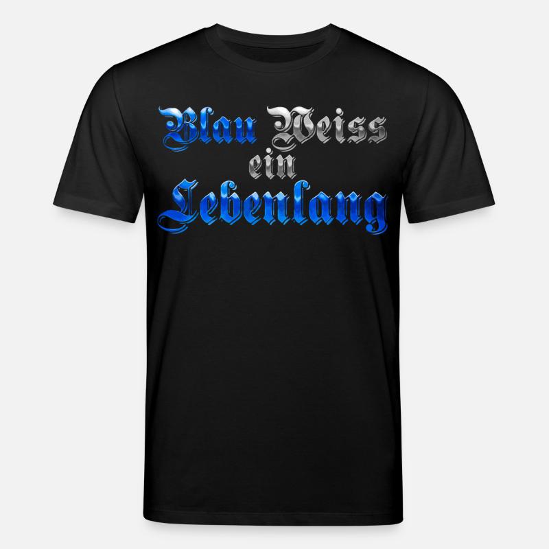 Blau Weiss ein Lebenlang - Stanley/Stella Unisex Bio-T-Shirt CREATOR  - Schwarz