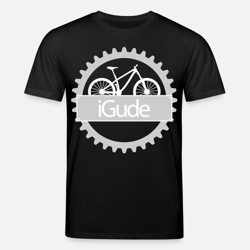iGude Zahnrad MTB hell - Stanley/Stella Unisex Bio-T-Shirt CREATOR  - Schwarz