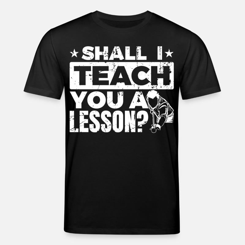 Leçon de billard - T-shirt bio CREATOR Stanley/Stella Unisexe - noir