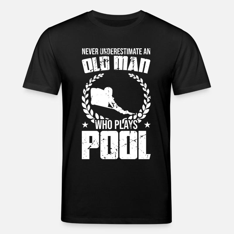 Lustiger Billard Opa - Stanley/Stella Unisex Bio-T-Shirt CREATOR - Schwarz