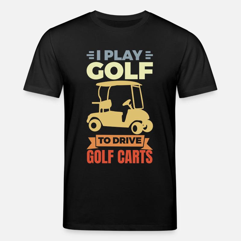 Ich liebe Golf Carts - Stanley/Stella Unisex Bio-T-Shirt CREATOR  - Schwarz