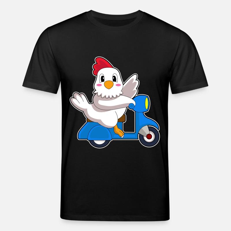 Scooter de poulet - T-shirt bio CREATOR Stanley/Stella Unisexe - noir