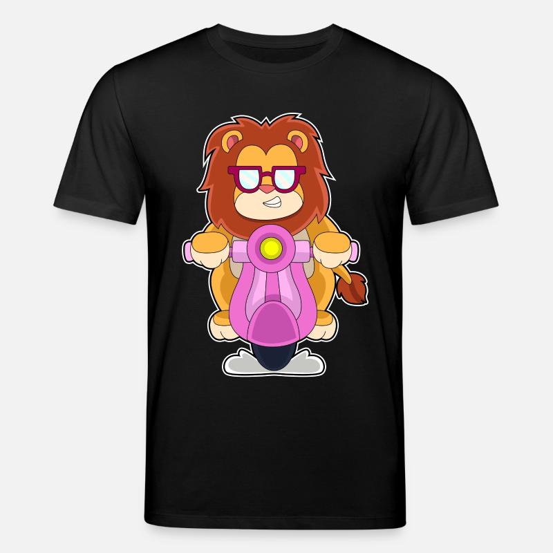 Löwe Motorroller - Stanley/Stella Unisex Bio-T-Shirt CREATOR  - Schwarz