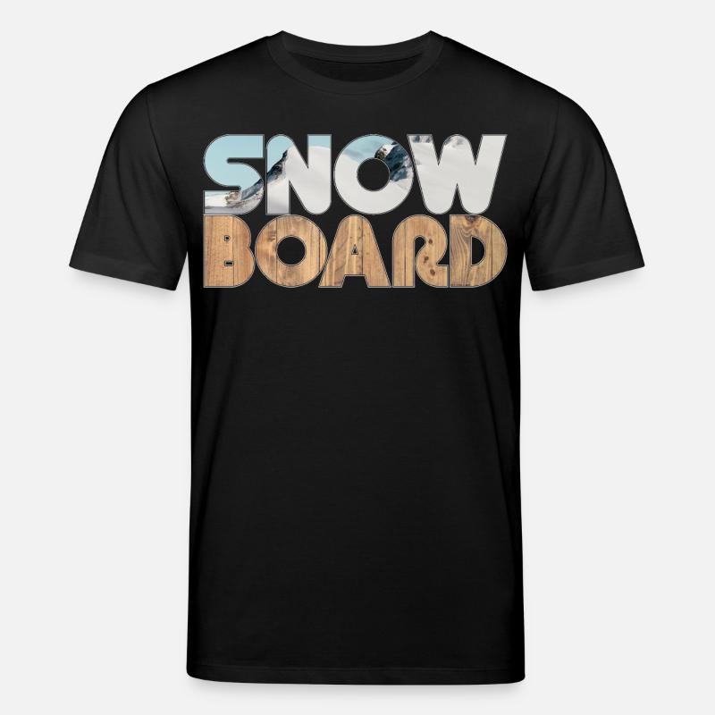 Snow and Board - Stanley/Stella Unisex Bio-T-Shirt CREATOR - Schwarz