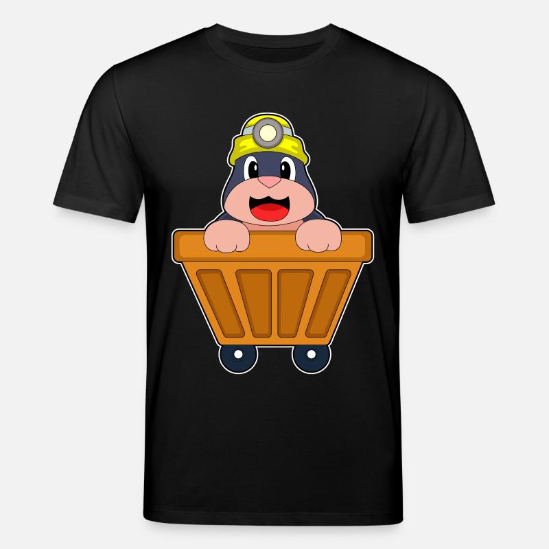 Conteneur minier taupe - T-shirt bio CREATOR Stanley/Stella Unisexe - noir