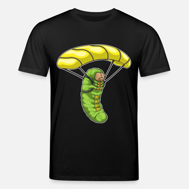 Raupe Fallschirm - Stanley/Stella Unisex Bio-T-Shirt CREATOR  - Schwarz