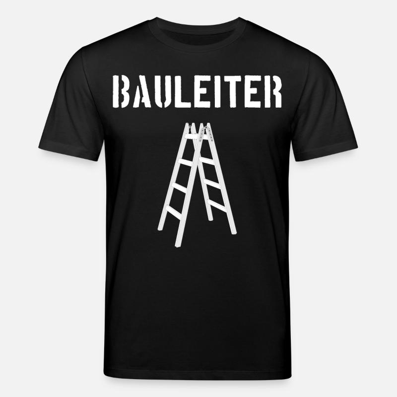 Bauleiter / Bau-Leiter - Stanley/Stella Unisex Bio-T-Shirt CREATOR  - Schwarz
