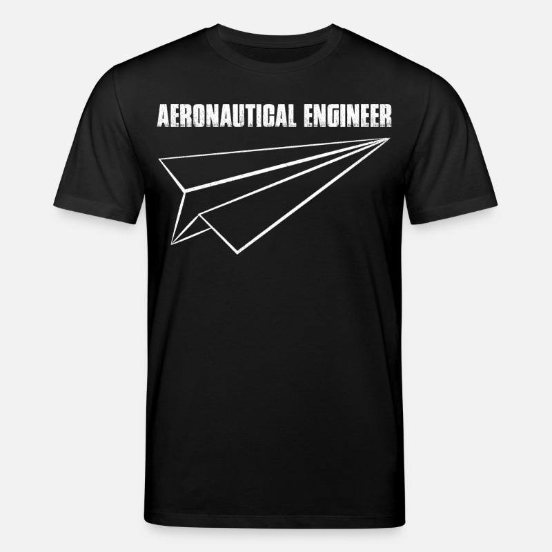 Aeronautical Engineer Paper Airplane - Stanley/Stella Unisex Bio-T-Shirt CREATOR  - Schwarz