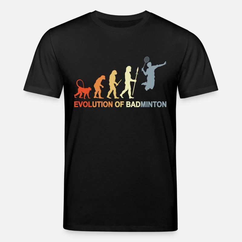 Badminton Evolution - Stanley/Stella Unisex Bio-T-Shirt CREATOR  - Schwarz