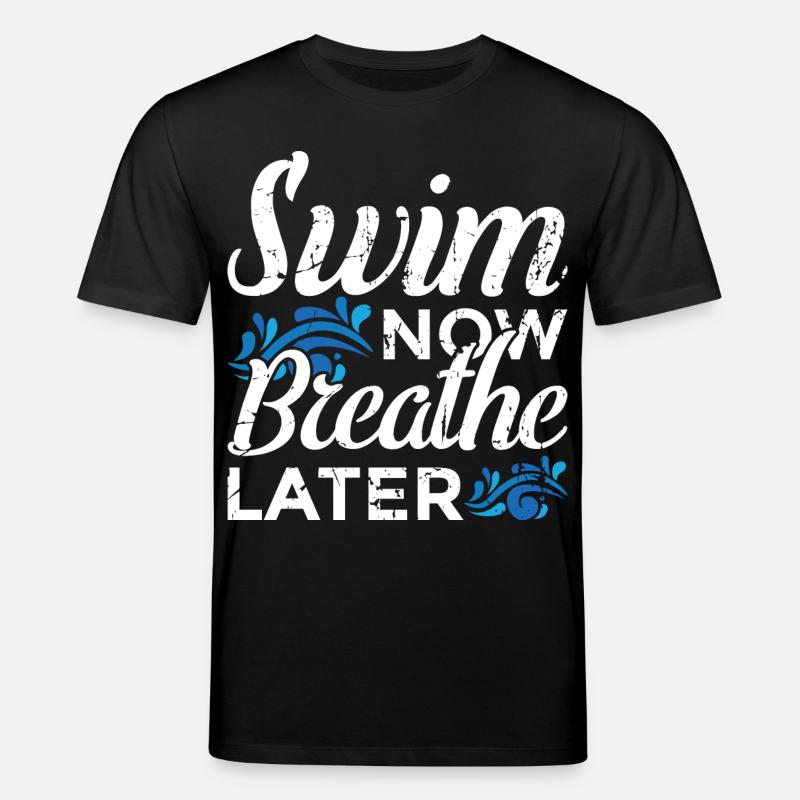 Lustiger Schwimmspruch - Stanley/Stella Unisex Bio-T-Shirt CREATOR - Schwarz
