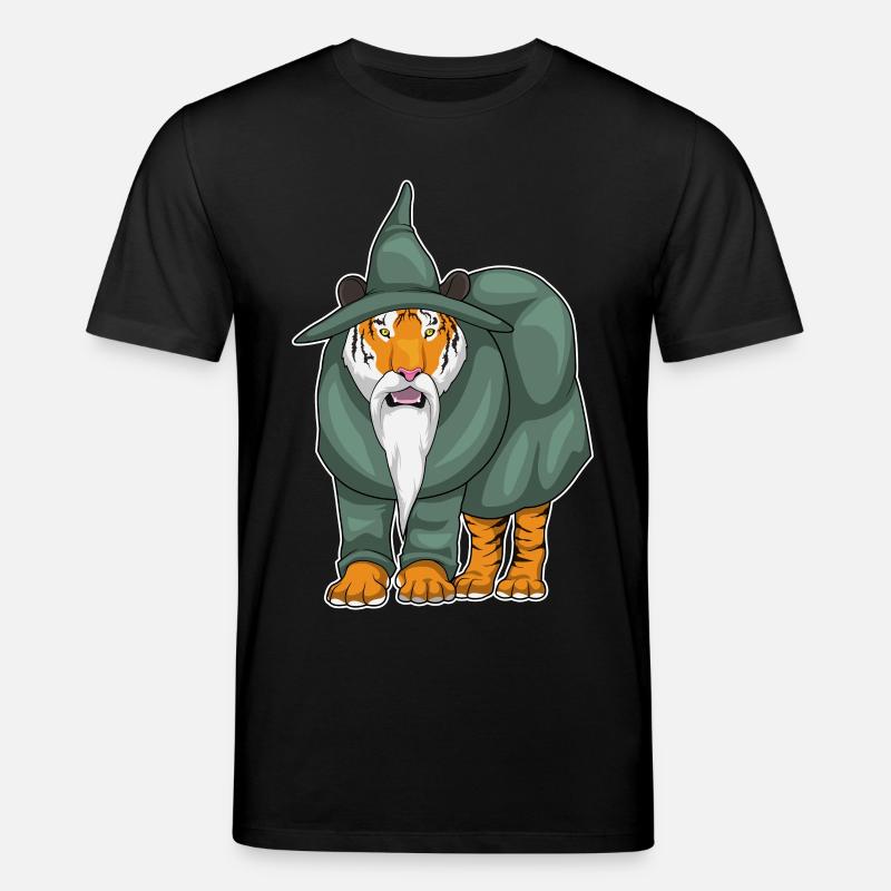 Tiger Zauberer - Stanley/Stella Unisex Bio-T-Shirt CREATOR  - Schwarz