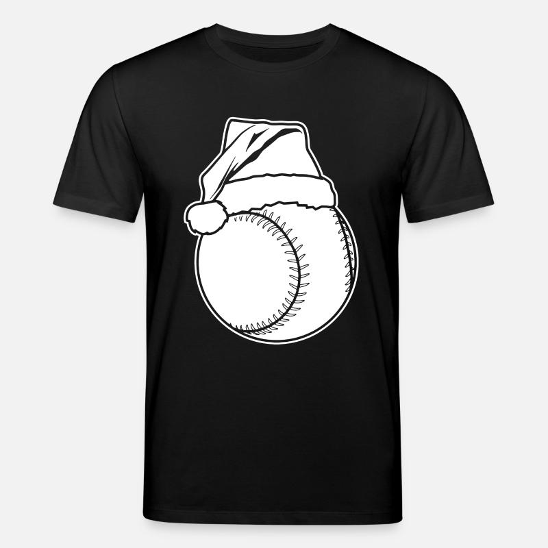 Baseball Weihnachten - Stanley/Stella Unisex Bio-T-Shirt CREATOR  - Schwarz