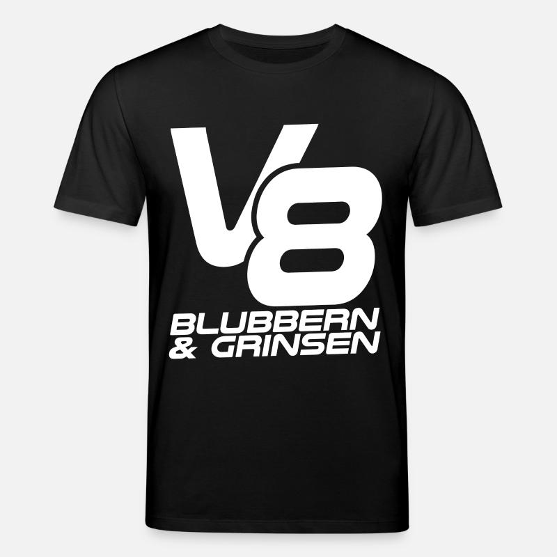 V8 - Blubbern & Grinsen - Stanley/Stella Unisex Bio-T-Shirt CREATOR - Schwarz