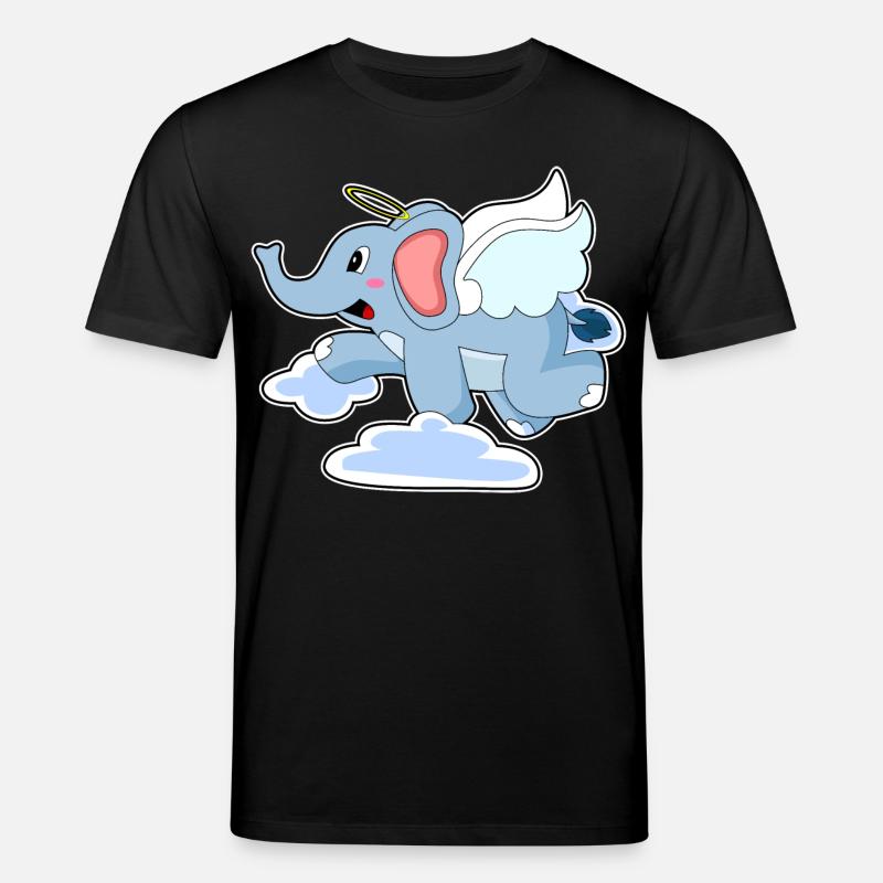Nuages d’anges éléphants - T-shirt bio CREATOR Stanley/Stella Unisexe - noir