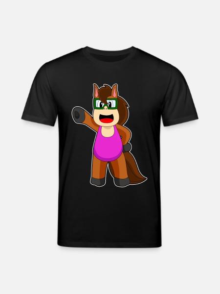 Horse Swimming Swimsuit Summer - Stanley/Stella CREATOR Unisex Organic T-Shirt - black