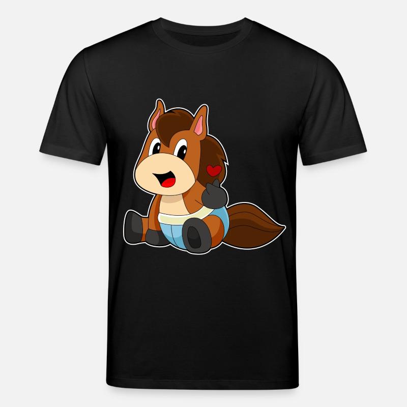 Bébé cheval - T-shirt bio CREATOR Stanley/Stella Unisexe - noir