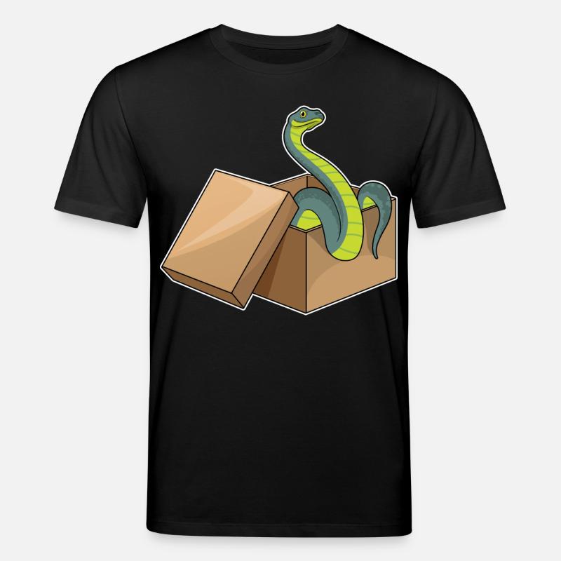 Schlange Karton - Stanley/Stella Unisex Bio-T-Shirt CREATOR - Schwarz