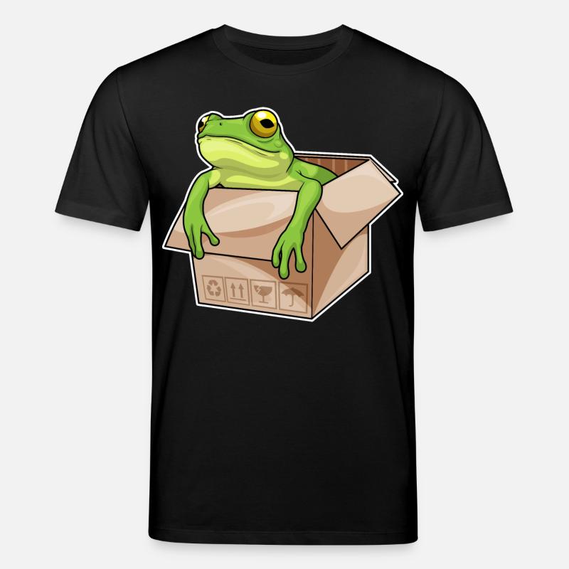 Frosch Karton - Stanley/Stella Unisex Bio-T-Shirt CREATOR  - Schwarz