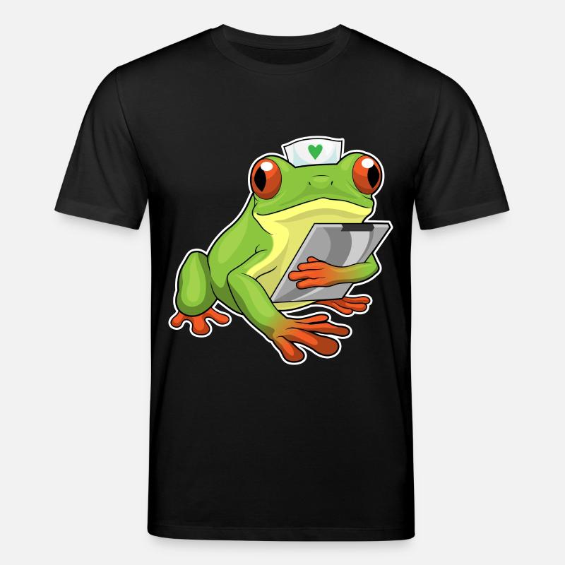 Frosch Krankenschwester - Stanley/Stella Unisex Bio-T-Shirt CREATOR  - Schwarz