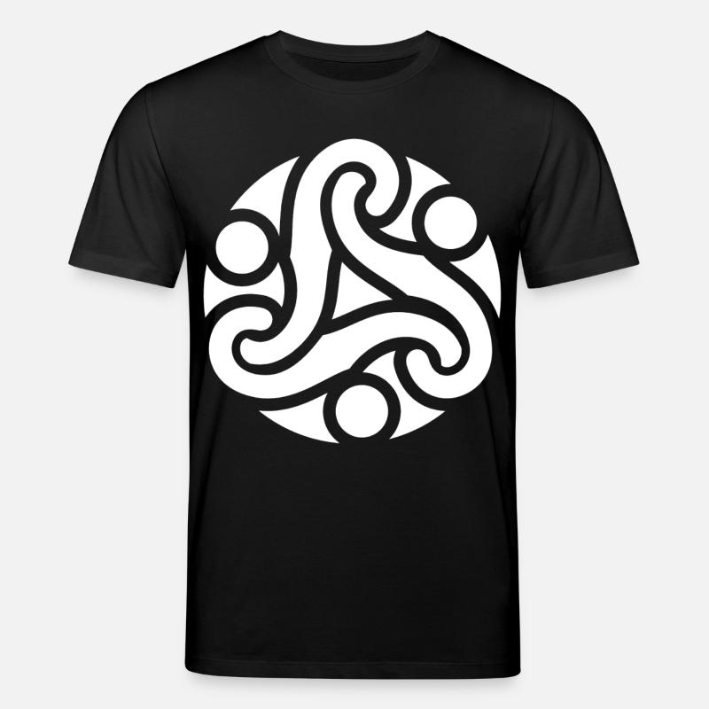 Symbole celtique de protection (blanc) - T-shirt bio CREATOR Stanley/Stella Unisexe - noir