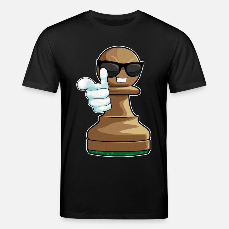 Schachfigur Bauer Schach - Stanley/Stella Unisex Bio-T-Shirt CREATOR  - Schwarz