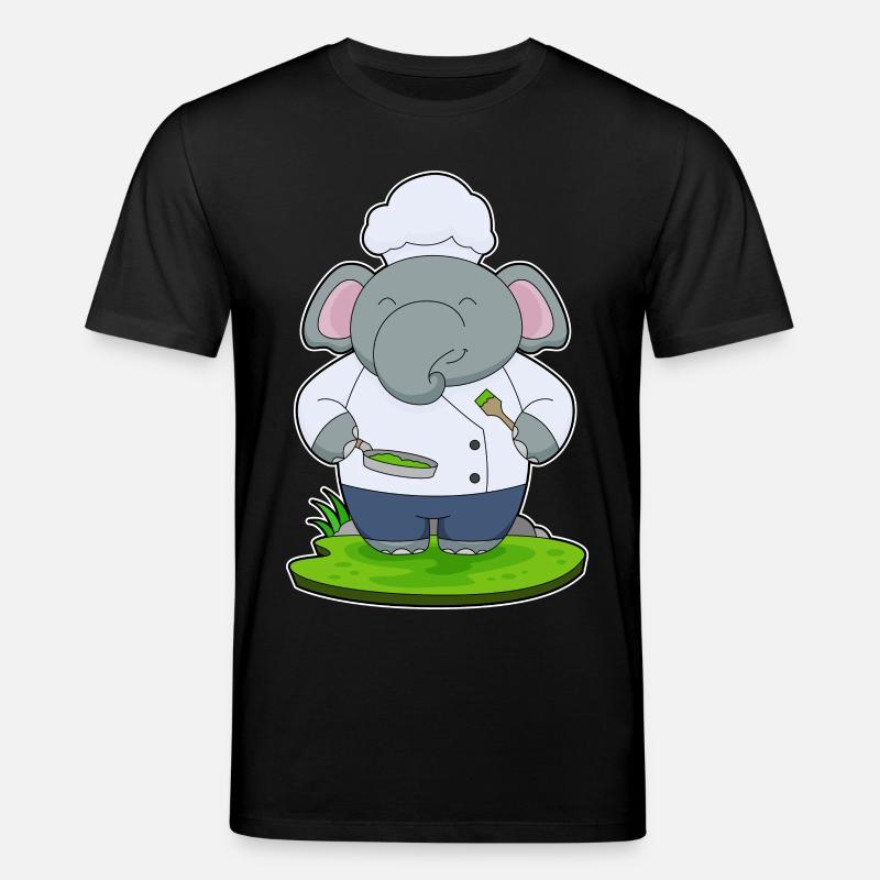 Poêle à éléphant - T-shirt bio CREATOR Stanley/Stella Unisexe - noir
